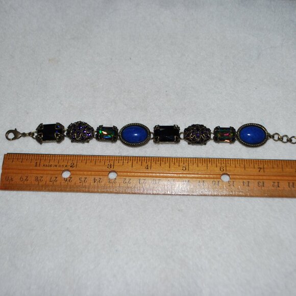 Sorrelli Big Bold Swarovski Crystal "Aurora Sky" Bracelet - Picture 5 of 8
